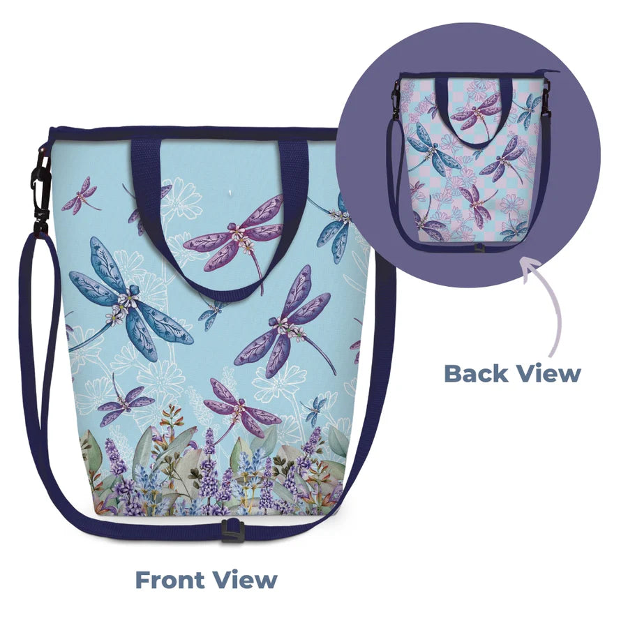 Cooler Bag - Lavender Dragonflies