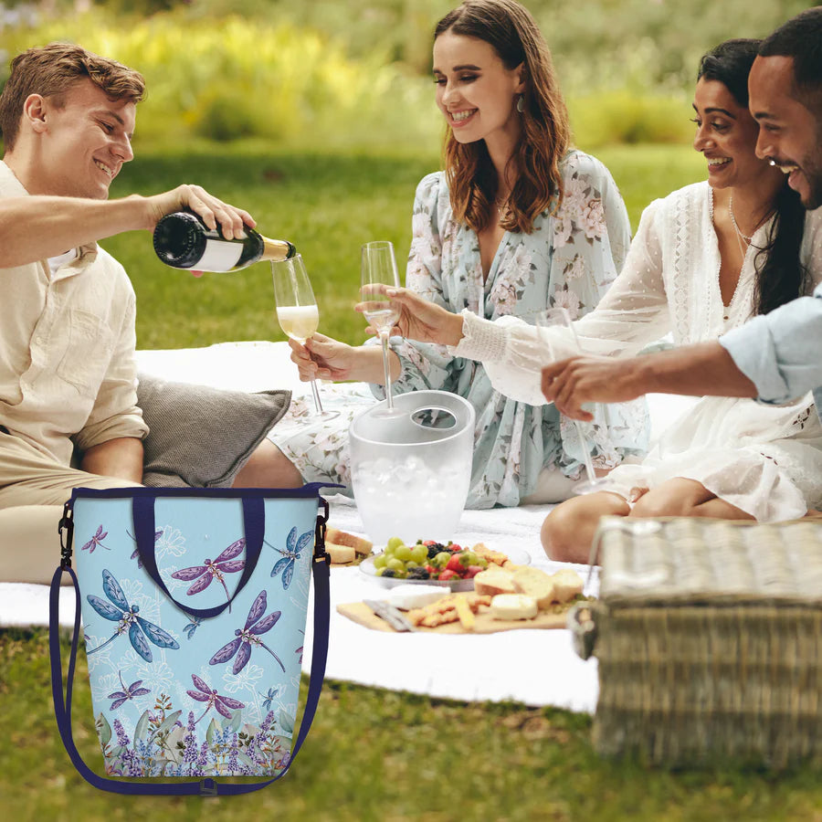 Cooler Bag - Lavender Dragonflies