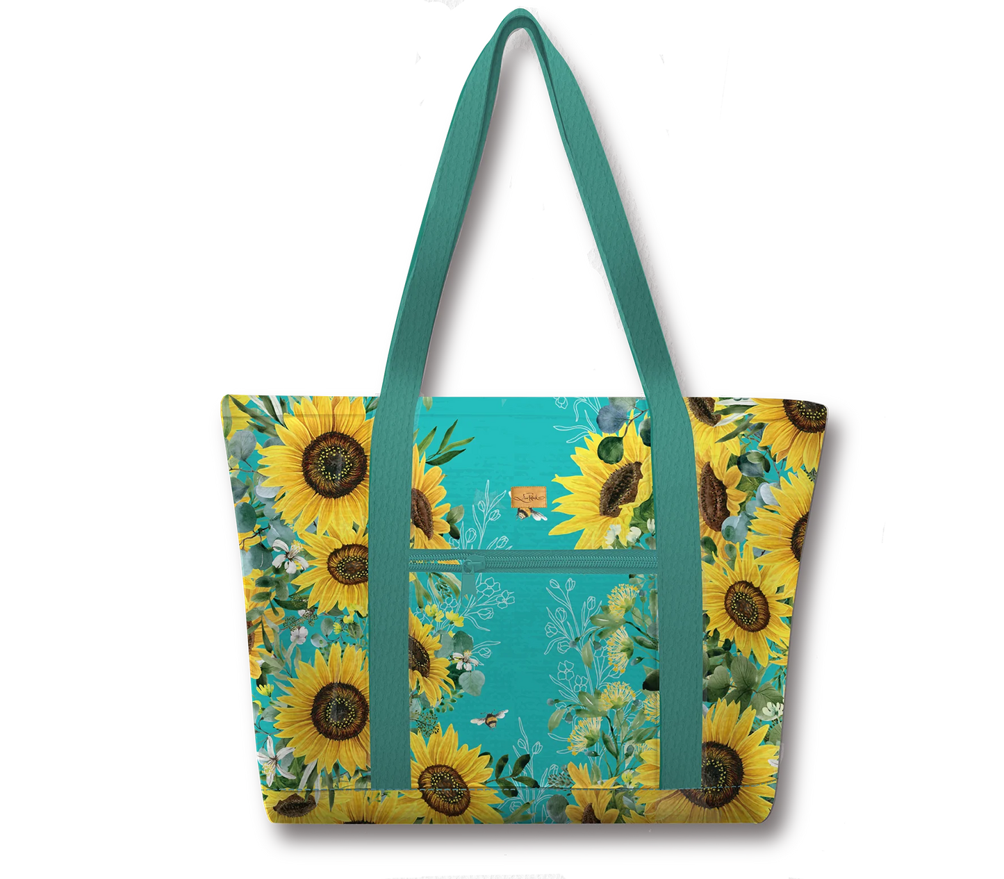 Large Tote Cooler Bag - Bee Sunny