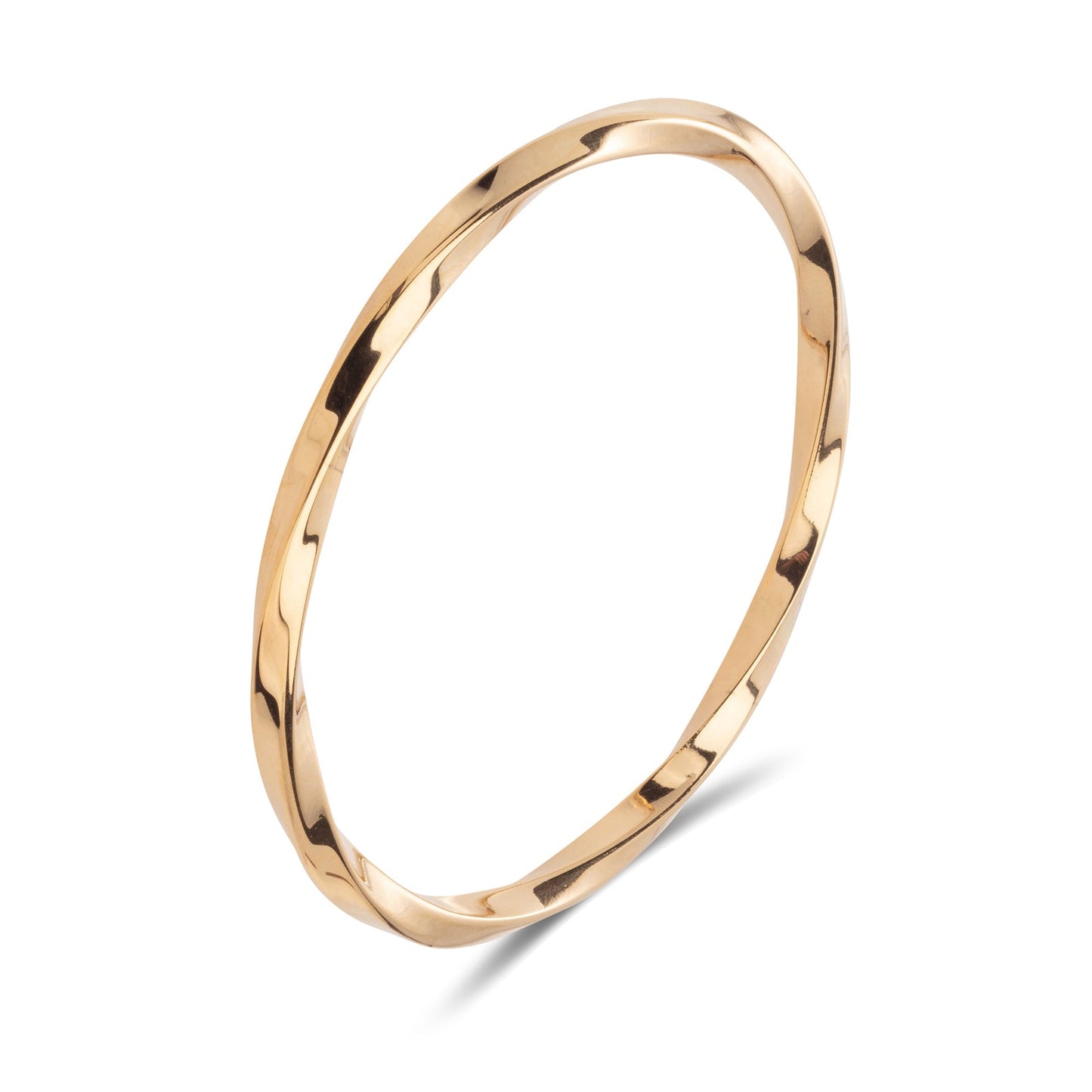 Vogue Bangle - Twist Yellow Gold