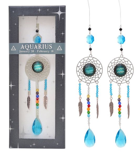 AQUARIUS - Crystal Zodiac Suncatchers (January 20-February 18)