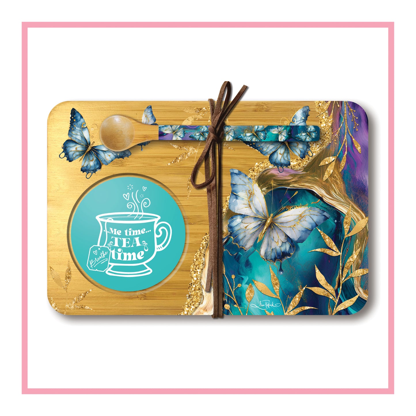 Tea time Tray - Tranquil Butterflies